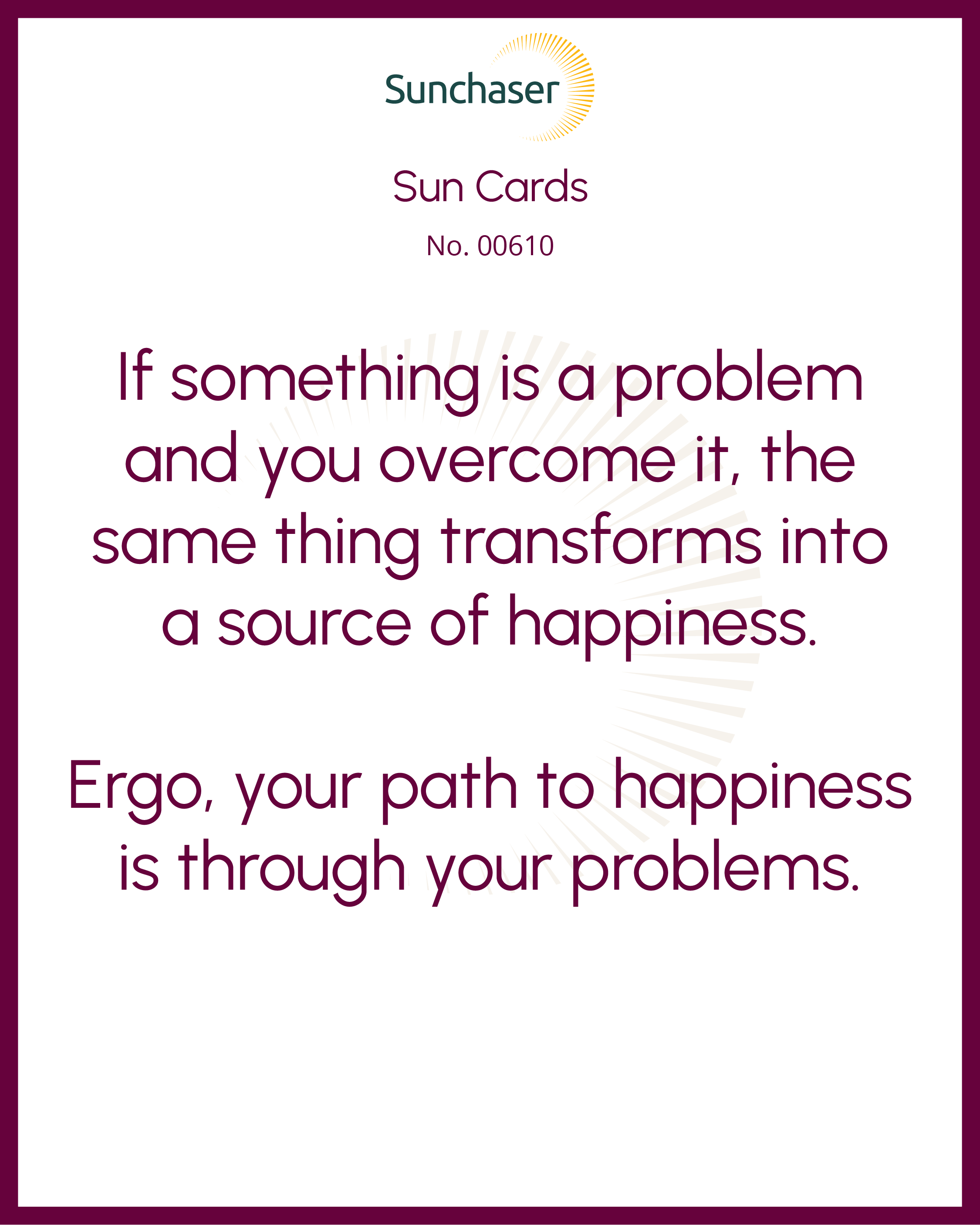 Sun Card #00610