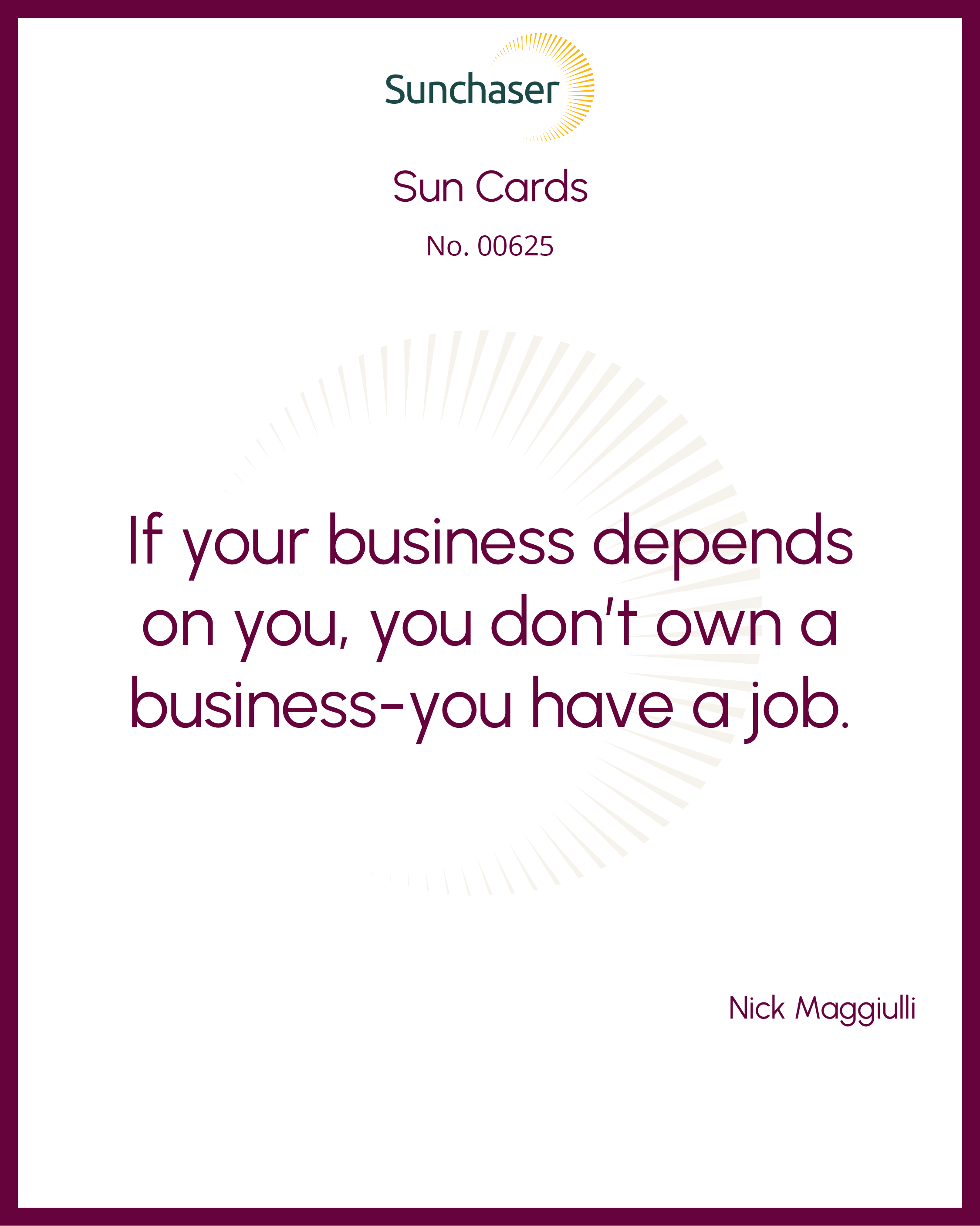 Sun Card #00625