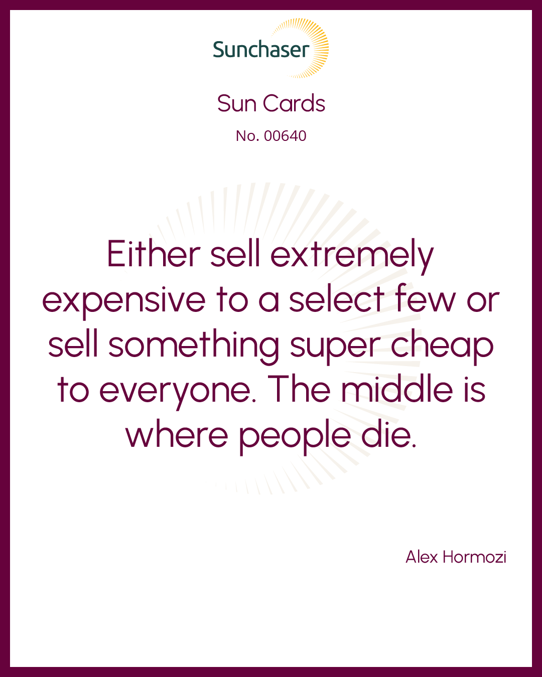 Sun Card #00640