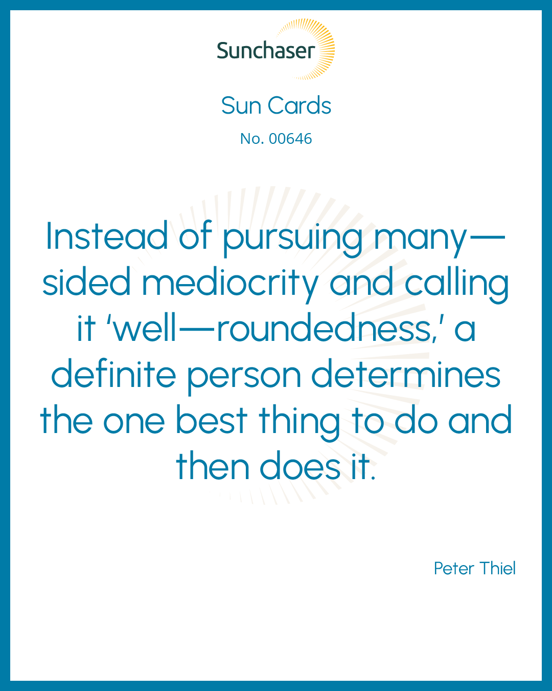 Sun Card #00646