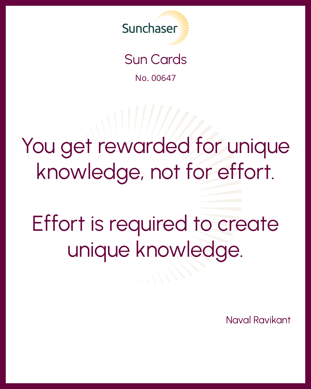 Sun Card #00647
