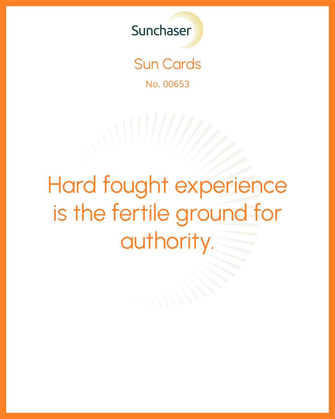 Sun Card #00653