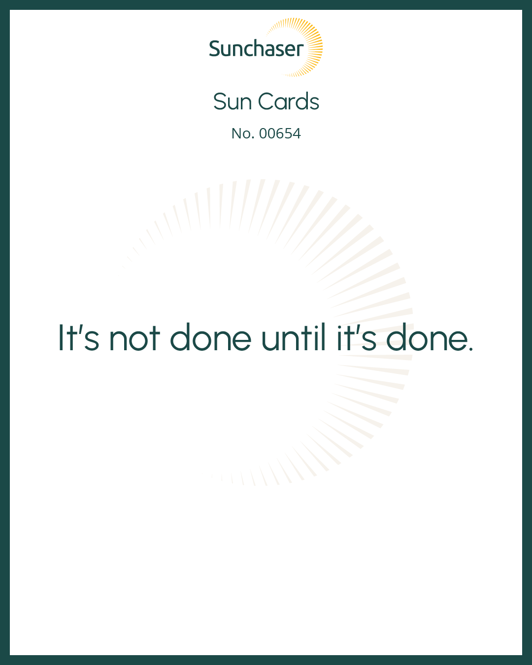 Sun Card #00654