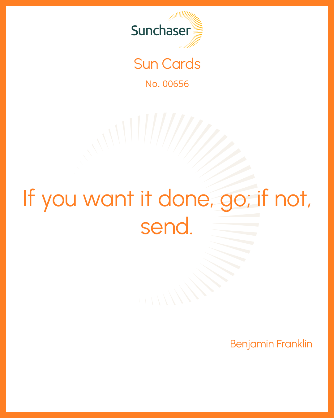 Sun Card #00656