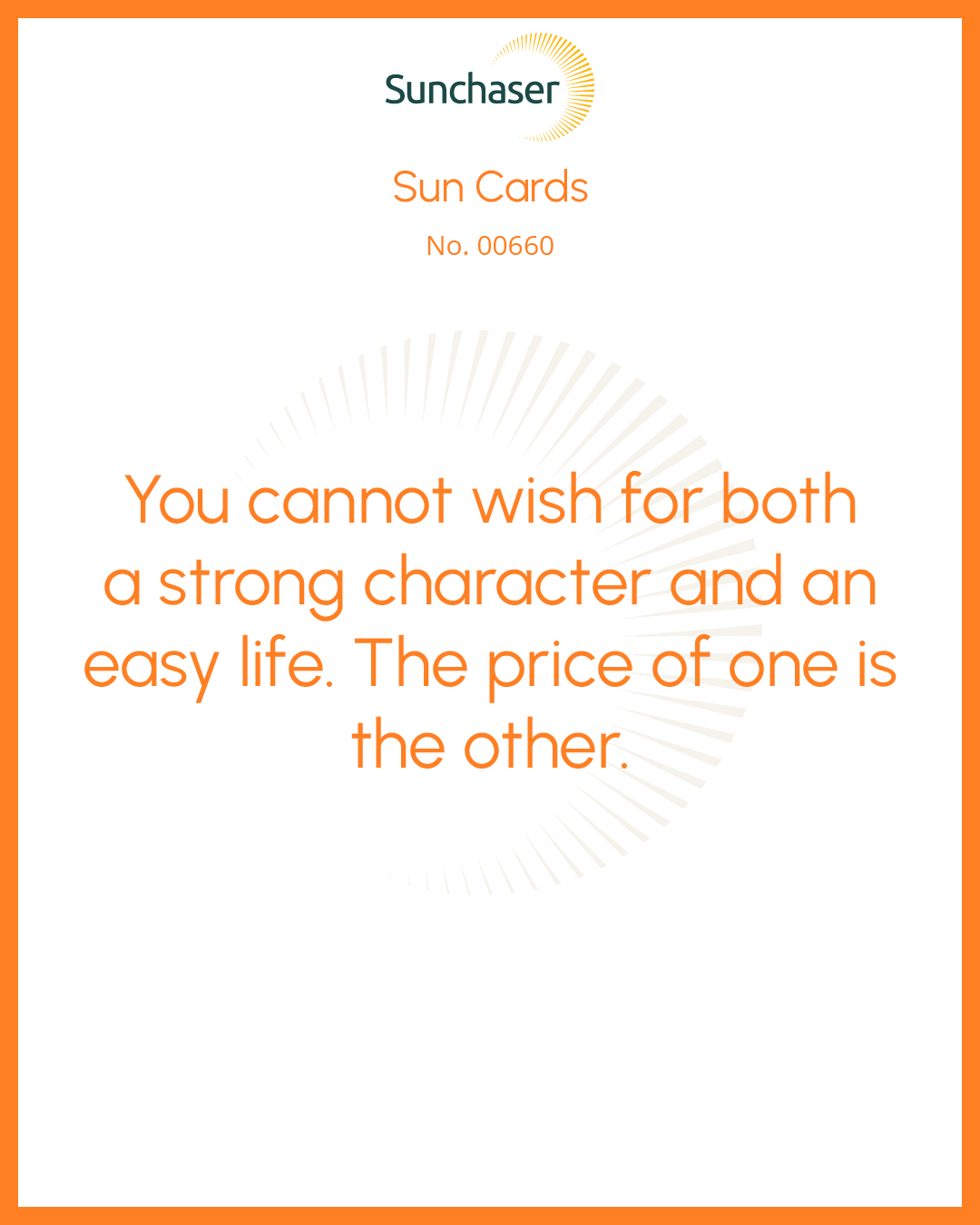 Sun Card #00660