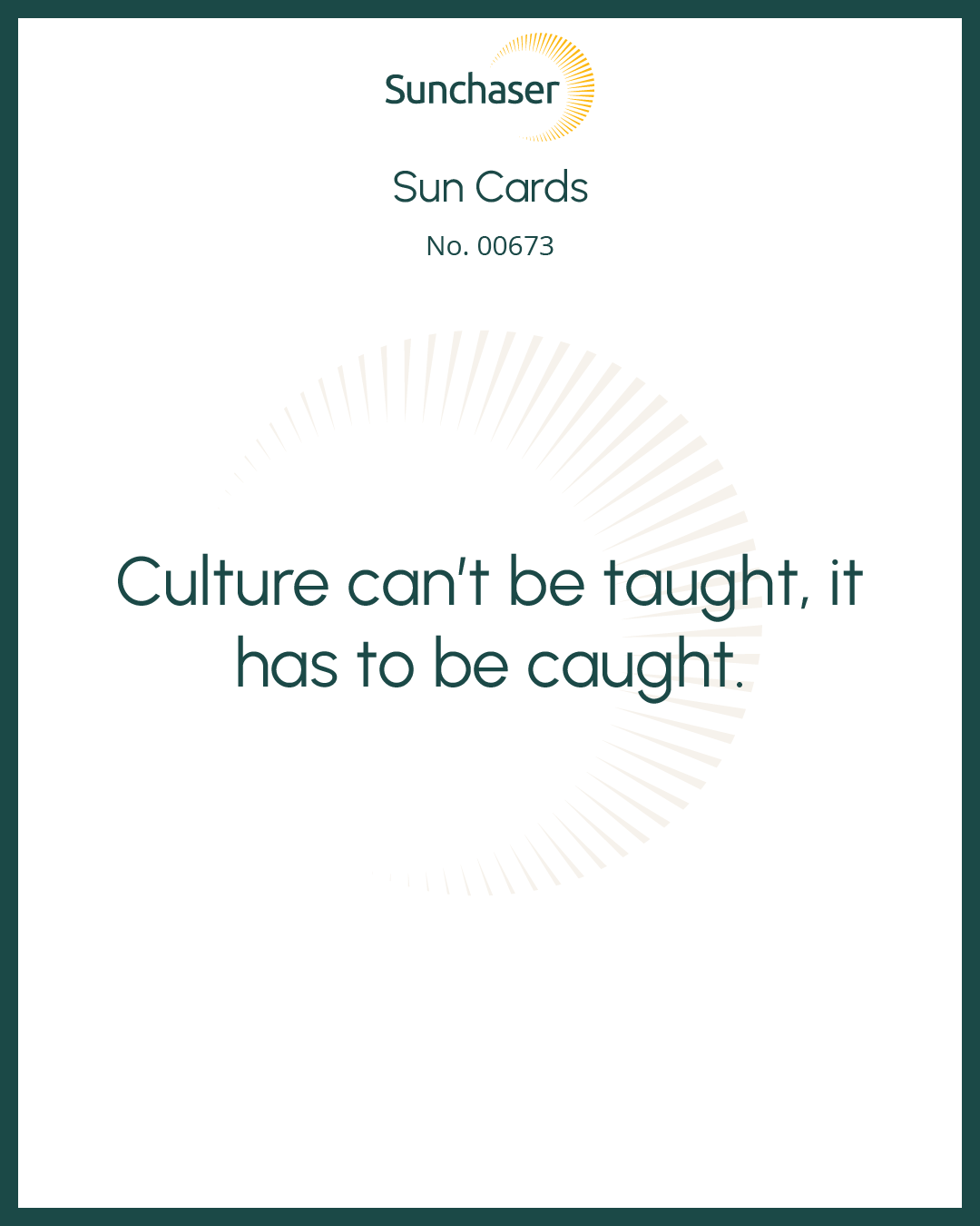 Sun Card #00673