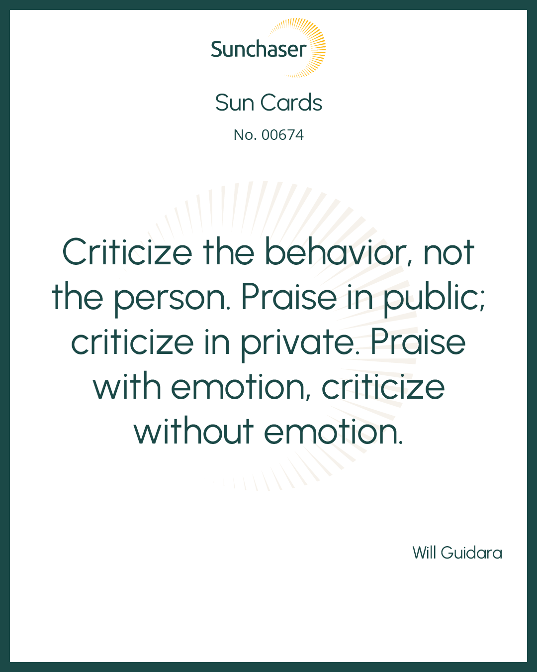 Sun Card #00674