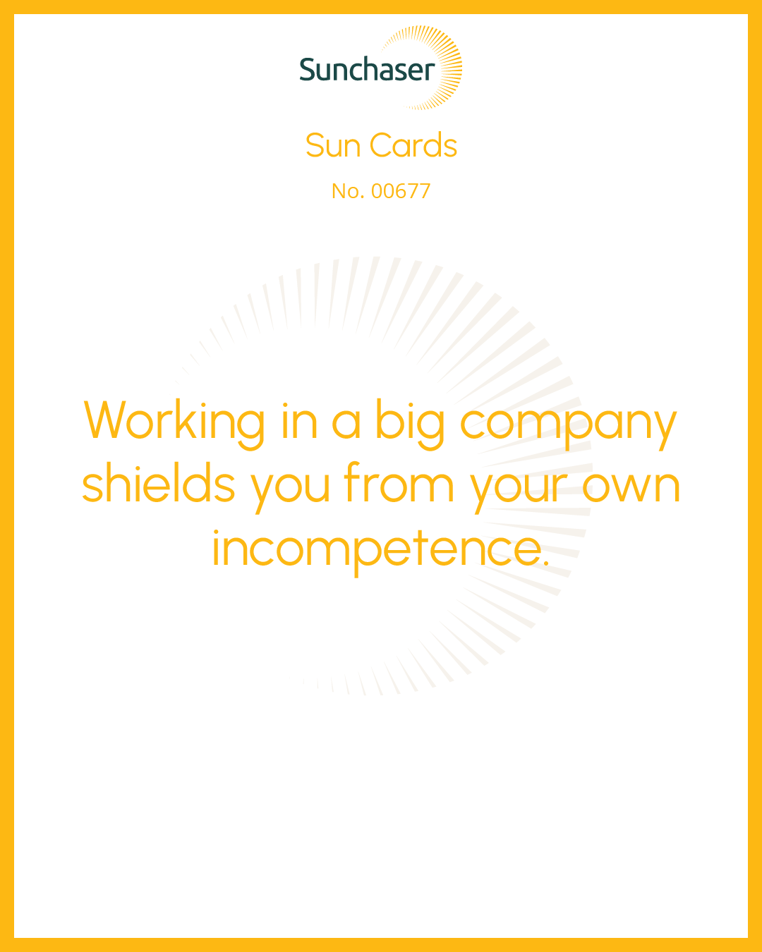 Sun Card #00677