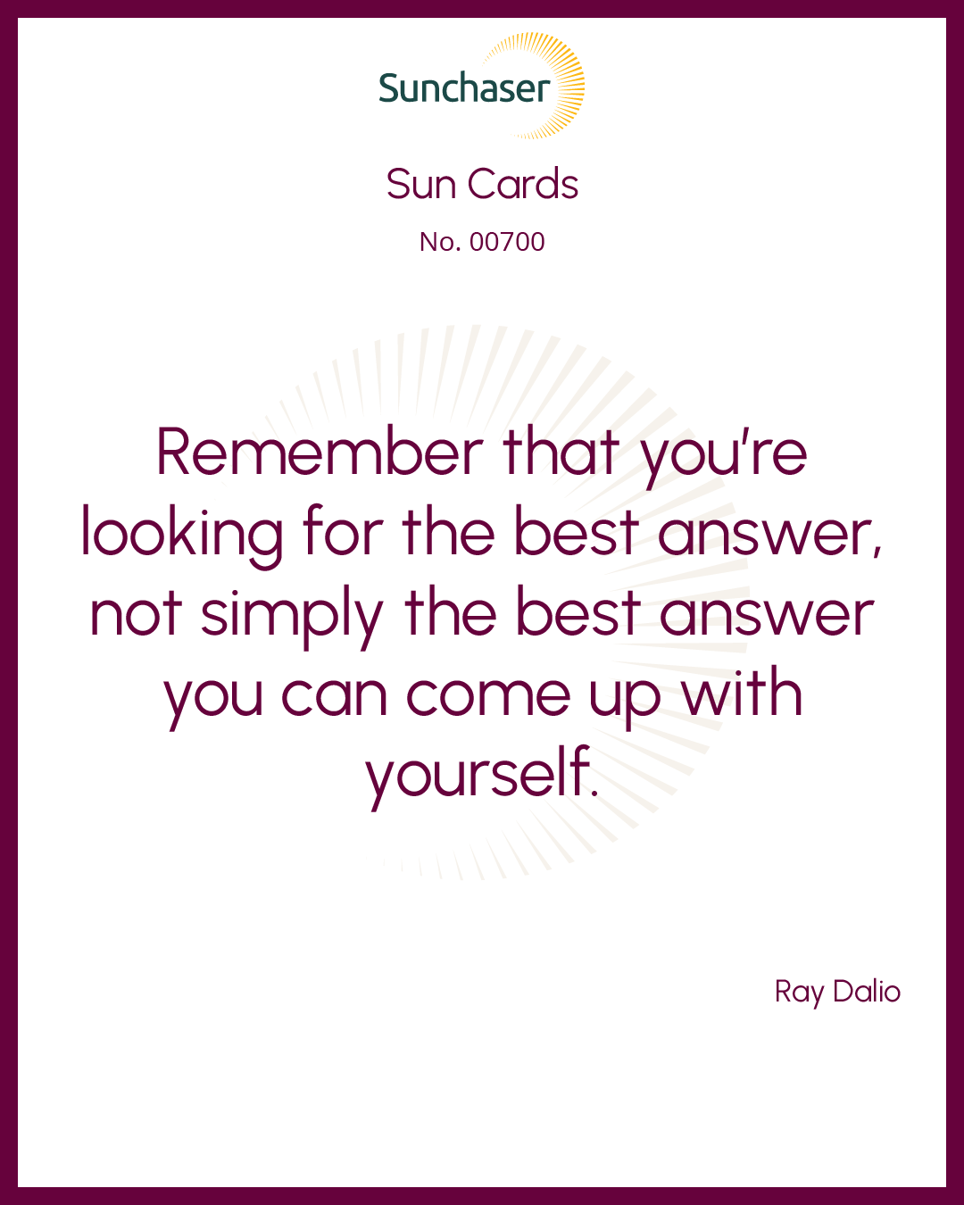 Sun Card #00700