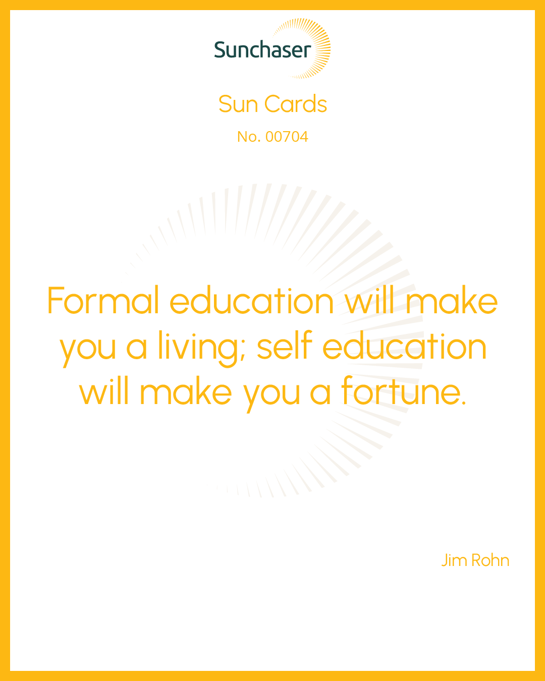 Sun Card #00704