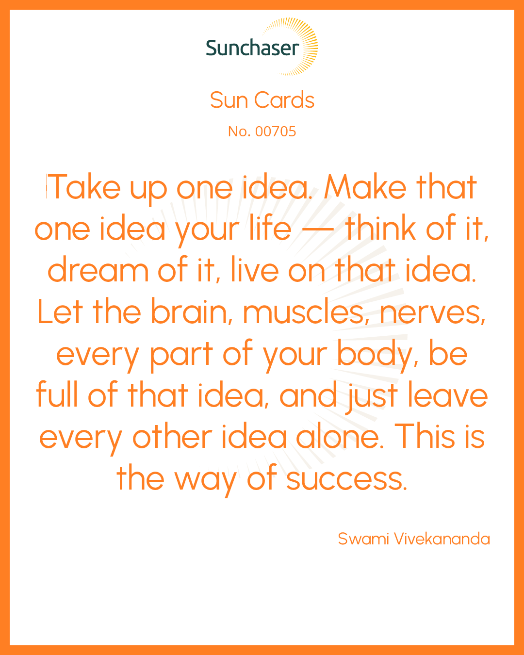 Sun Card #00705