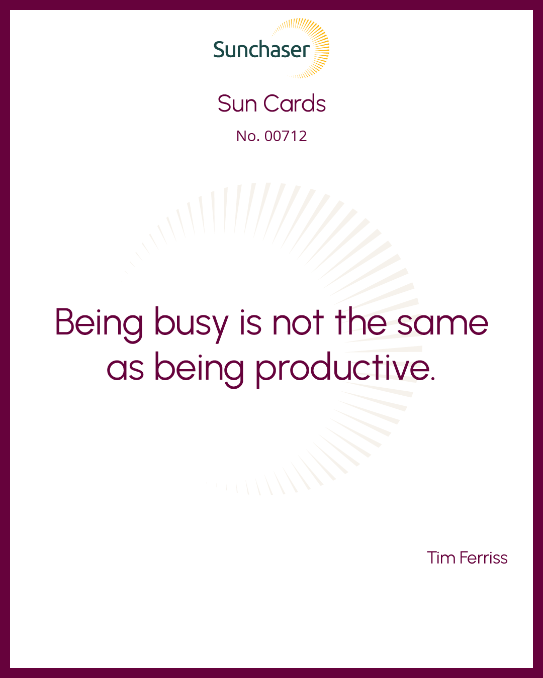 Sun Card #00712