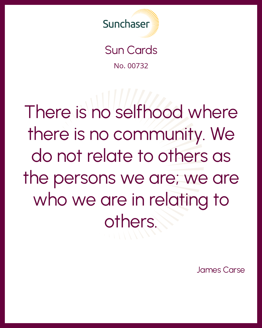 Sun Card #00732