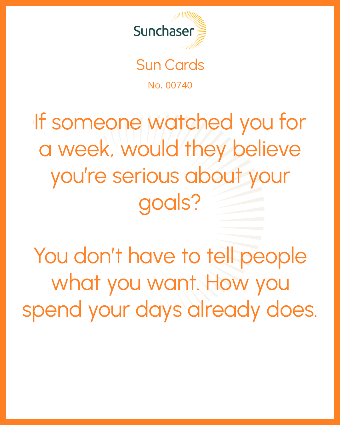 Sun Card #00740