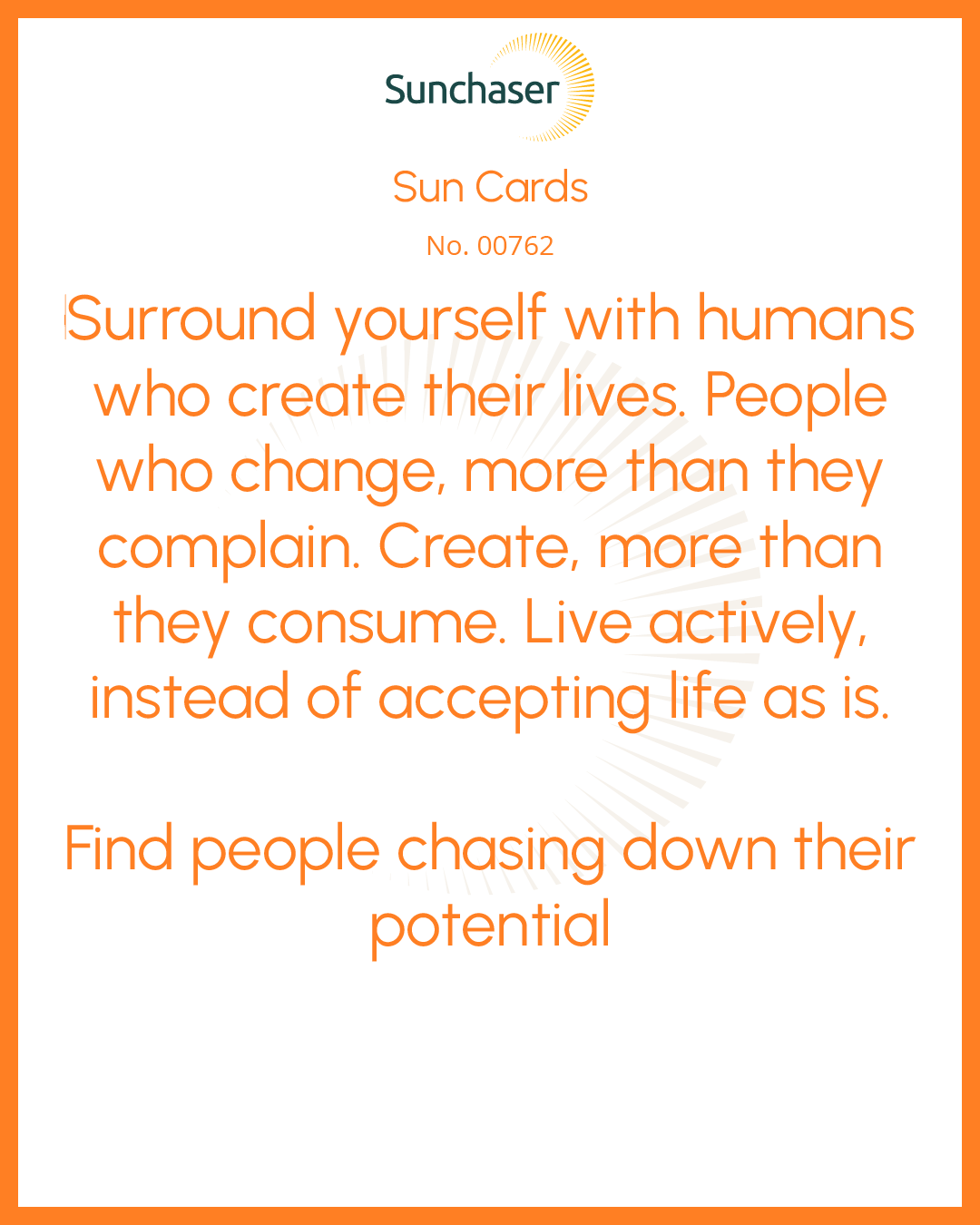 Sun Card #00762