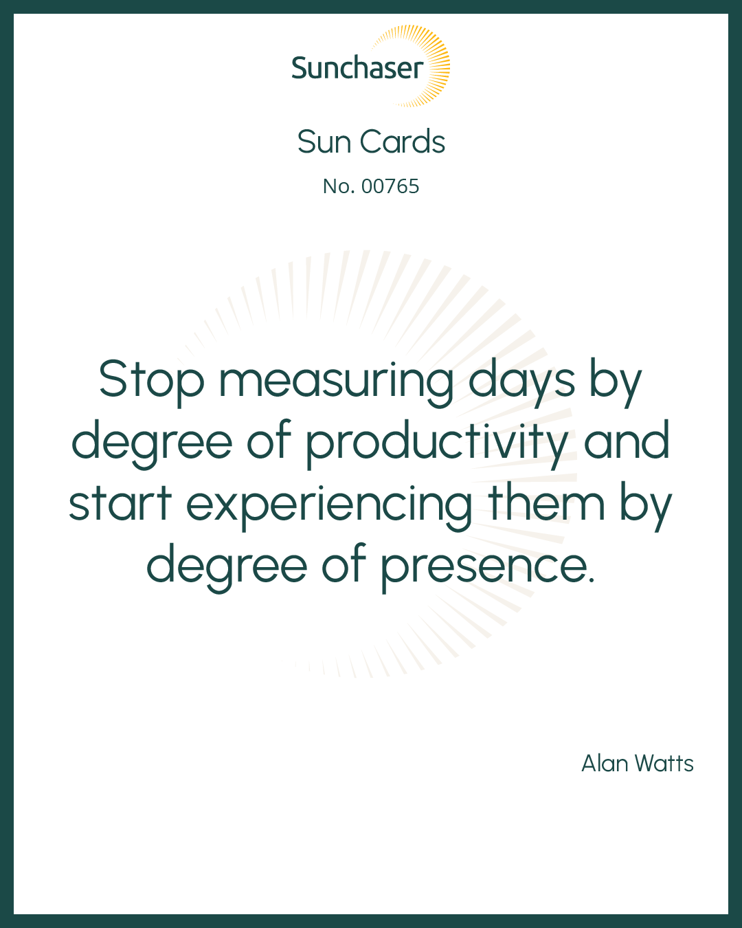 Sun Card #00765
