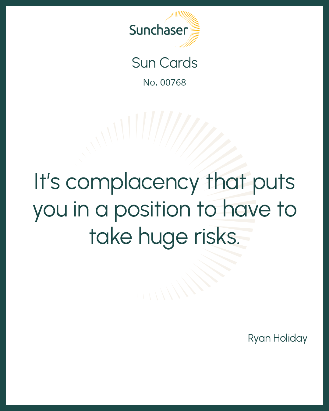 Sun Card #00768