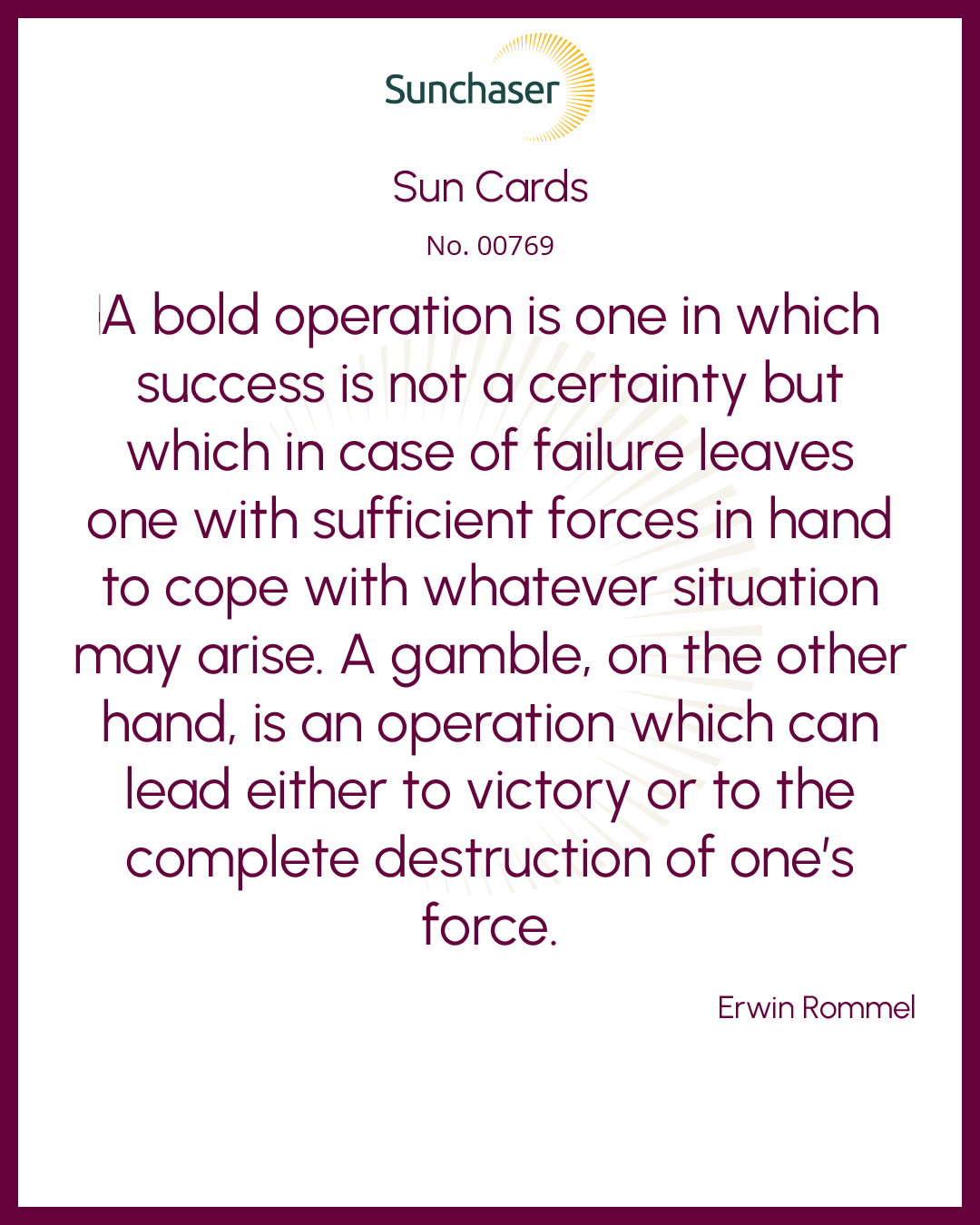 Sun Card #00769