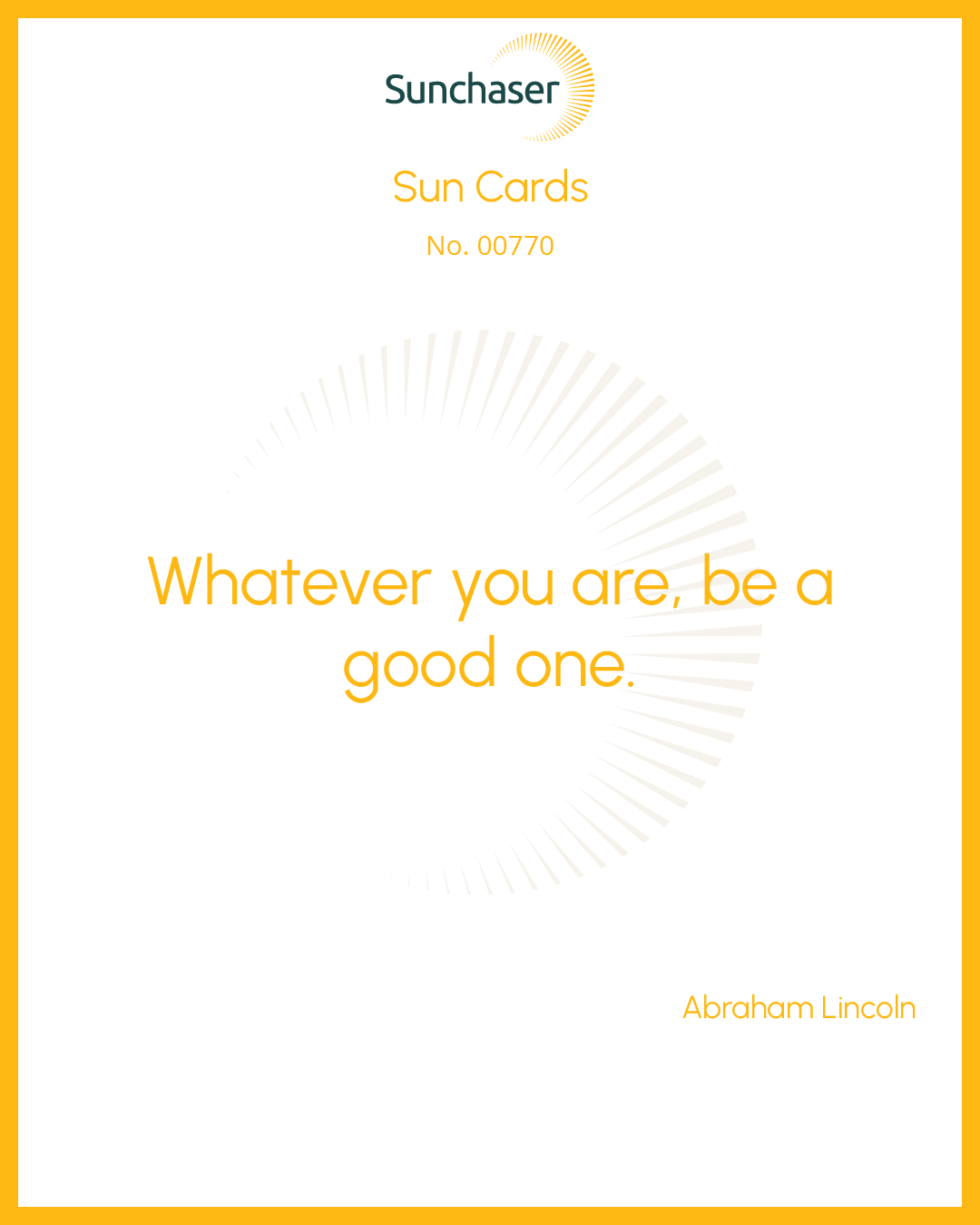 Sun Card #00770