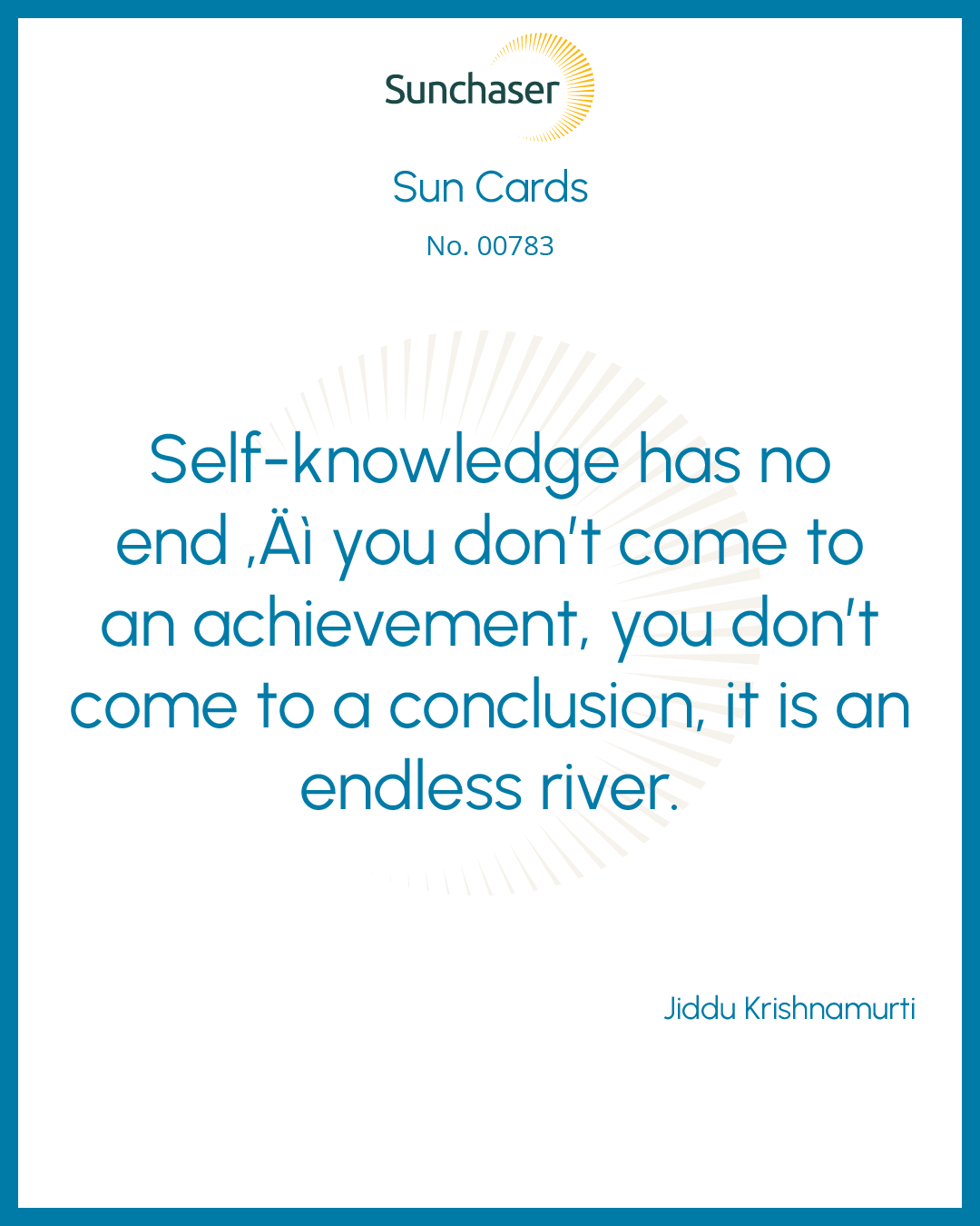 Sun Card #00783