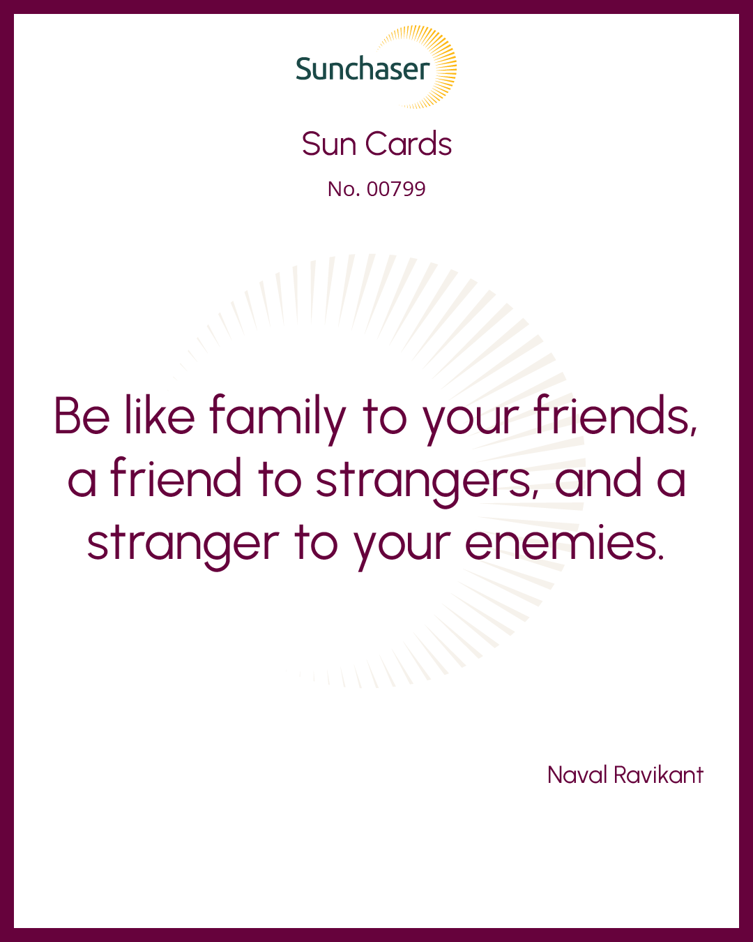 Sun Card #00799
