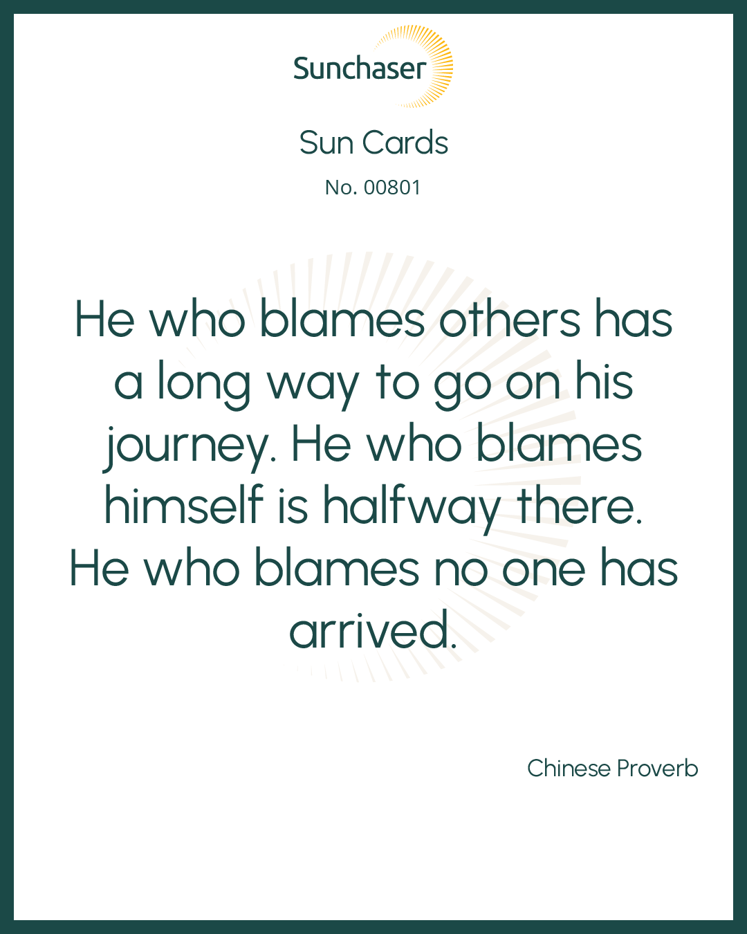 Sun Card #00801
