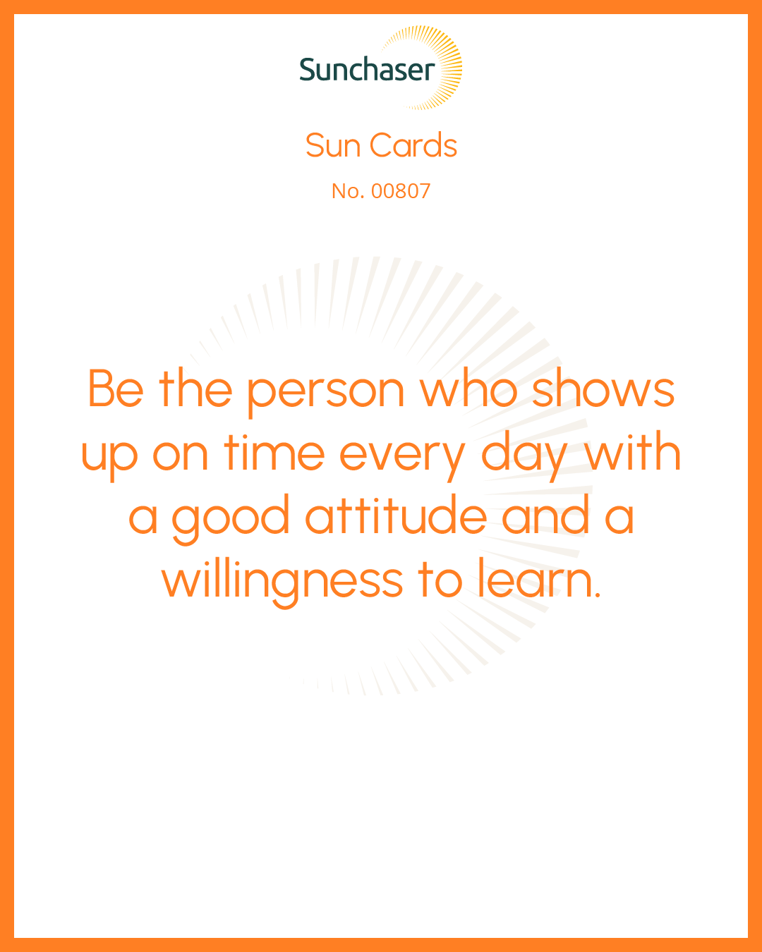Sun Card #00807