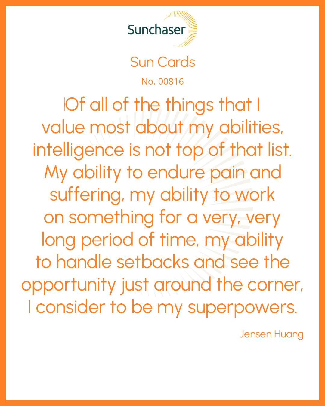 Sun Card #00816