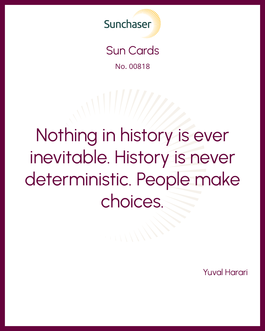 Sun Card #00818